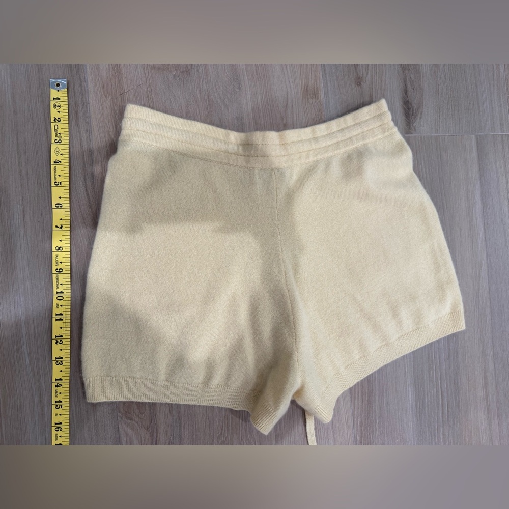 INTERMIX High Waist Tan Women's Shorts - Picture 7 of 11